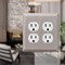 Amerelle Wall Plate, Number of Gangs: 2-Gang Stamped Steel, Brushed Nickel Finish, Gray 163DDBN - alternate 3
